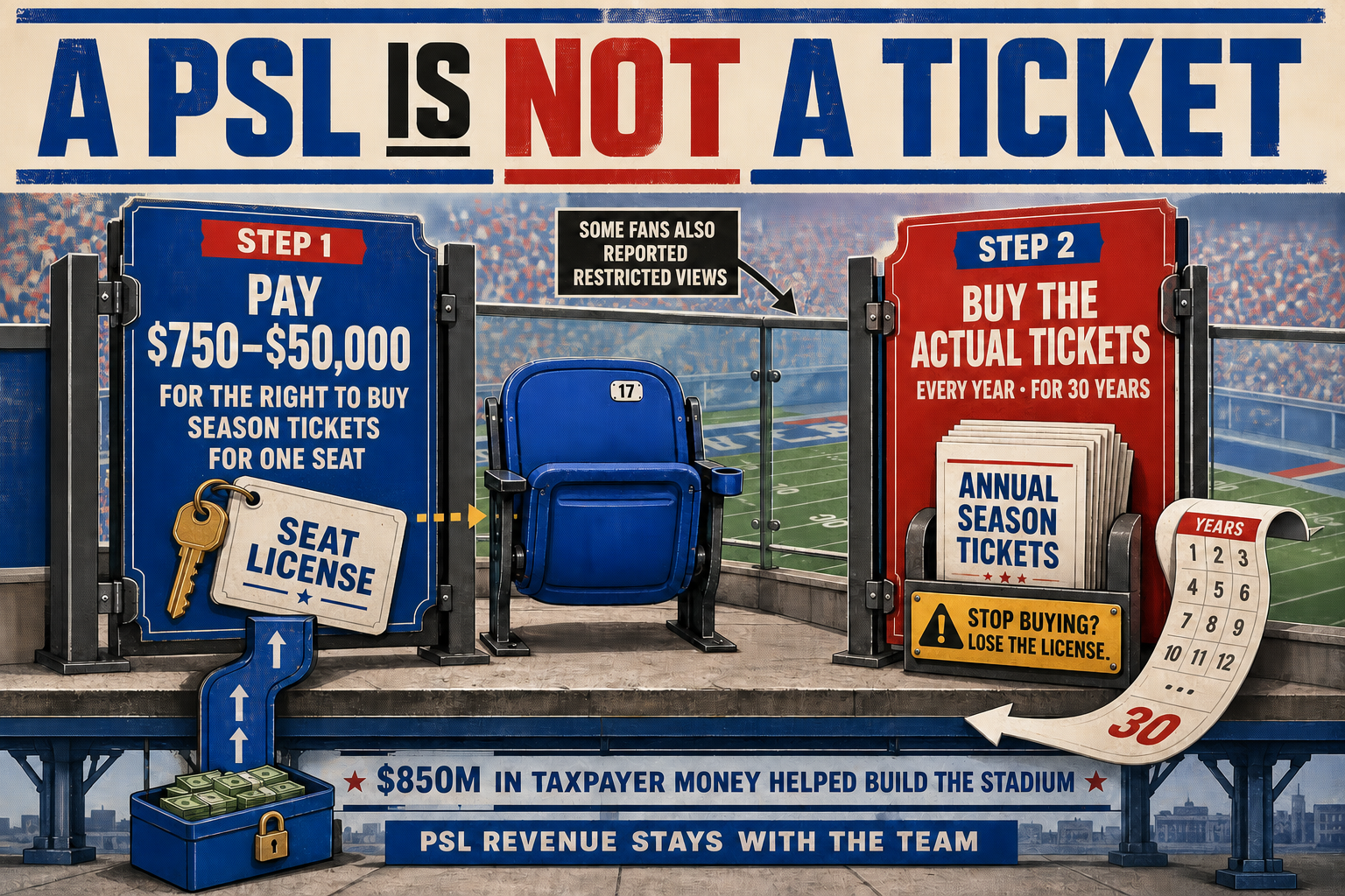 Bills Fans Paid Up to $50,000 for a Seat “License.” It Doesn’t Buy a Single Ticket.