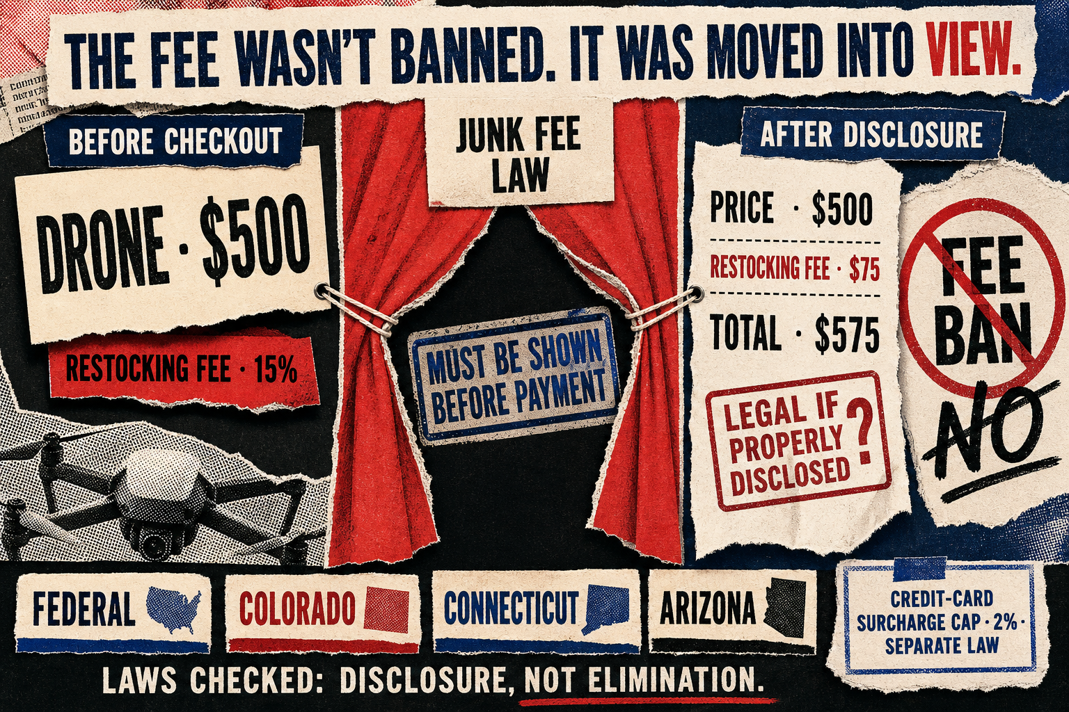States Are Passing “Junk Fee” Laws. Every One Checked Requires Disclosure, Not a Ban.