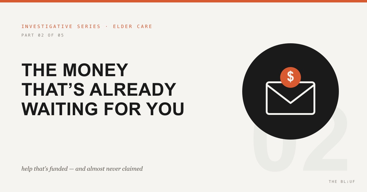 There's Money Set Aside to Help Pay for Elder Care. The System Quietly Runs on You Never Claiming It.