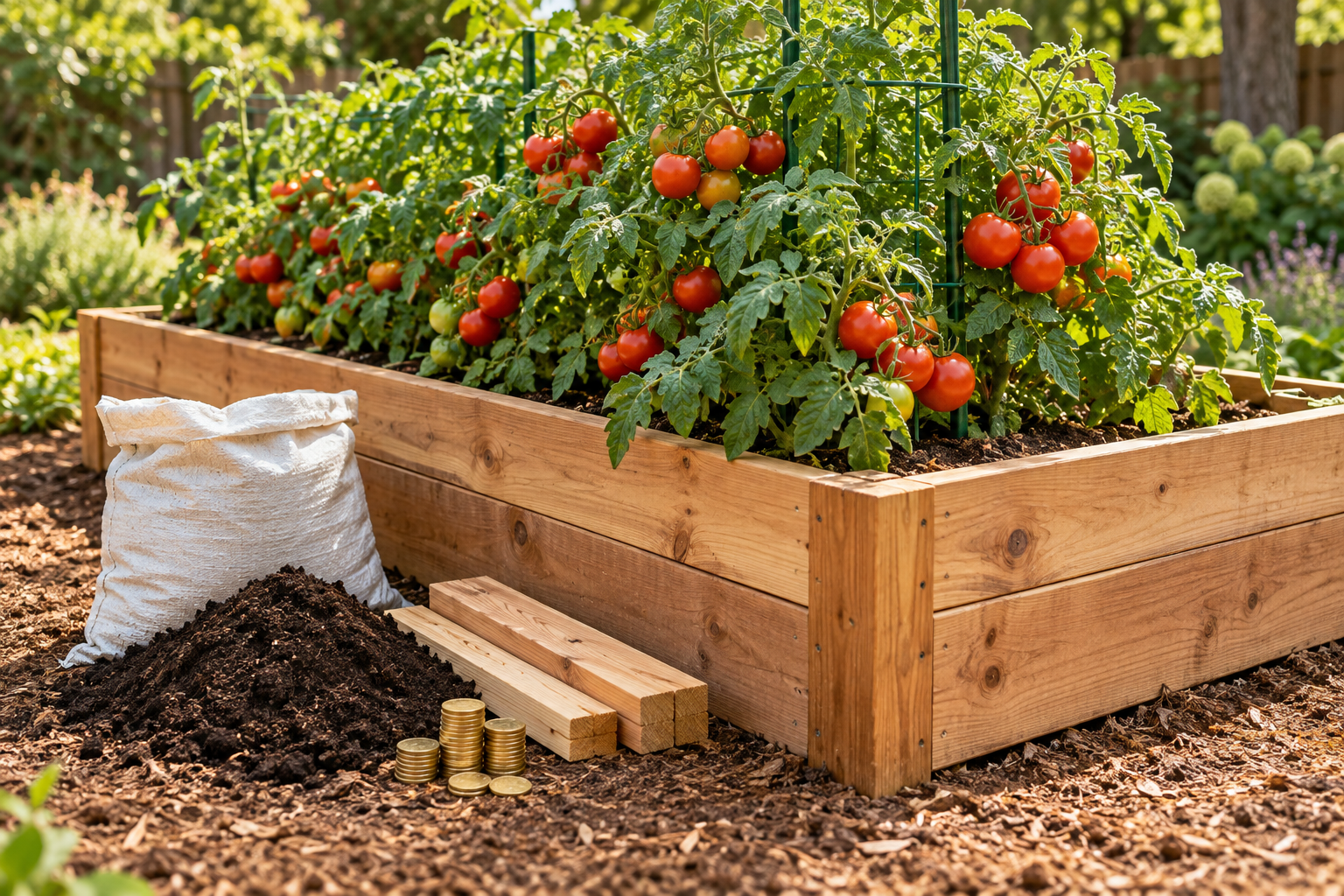 What One Raised Garden Bed Actually Costs, and What It Actually Grows