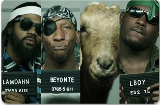 Mountain Dew's 2013 "Felicia the Goat" police-lineup ad