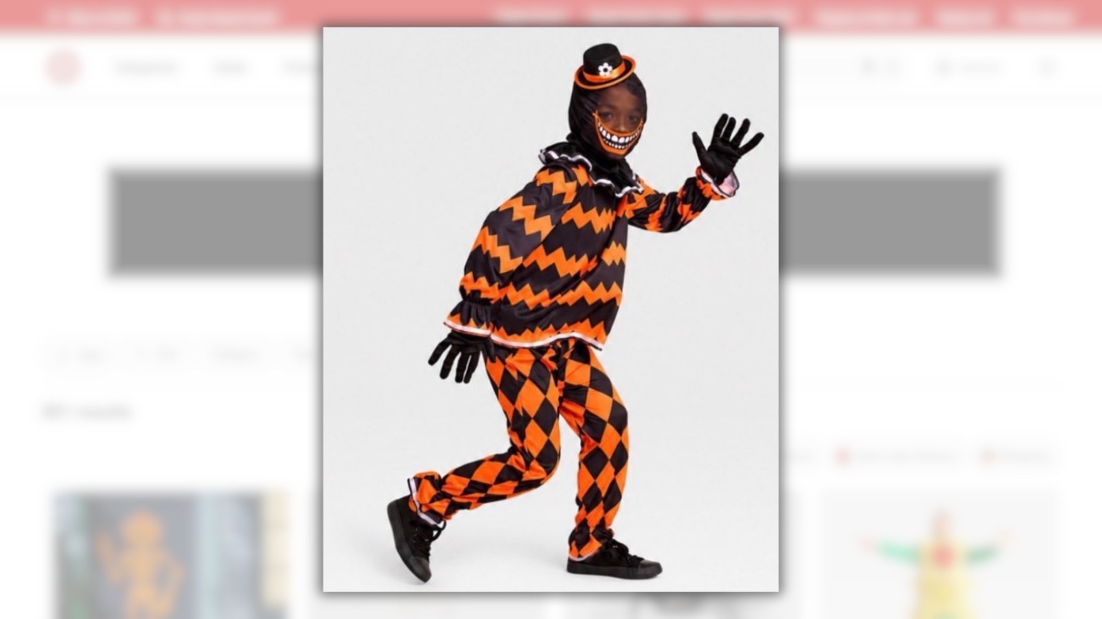 Target's 2026 Hyde & EEK! clown costume product photo