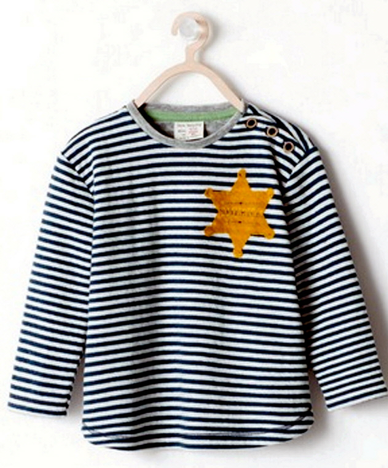 Zara's 2014 striped children's shirt with a yellow star